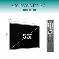 Vista 3 de Hisense Serie S7N CanvasTV de 55 pulgadas QLED 4K Dolby Vision HDR Google Smart TV (55S7N) - 144Hz, modo artístico, panel antirreflejos, pantalla
