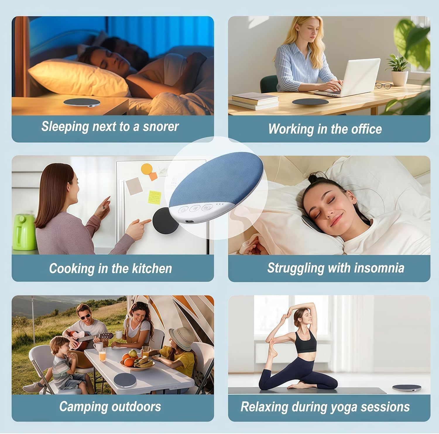 Ultra-Thin Bluetooth Pillow Speaker with Bluetooth 6.0, 2026 New Pillow Speakers for Sleeping, Bone Conduction Under Pillow Speaker with Soothing Sounds & Sleep Timer for Side Sleepers & Deep Sleep — view 7