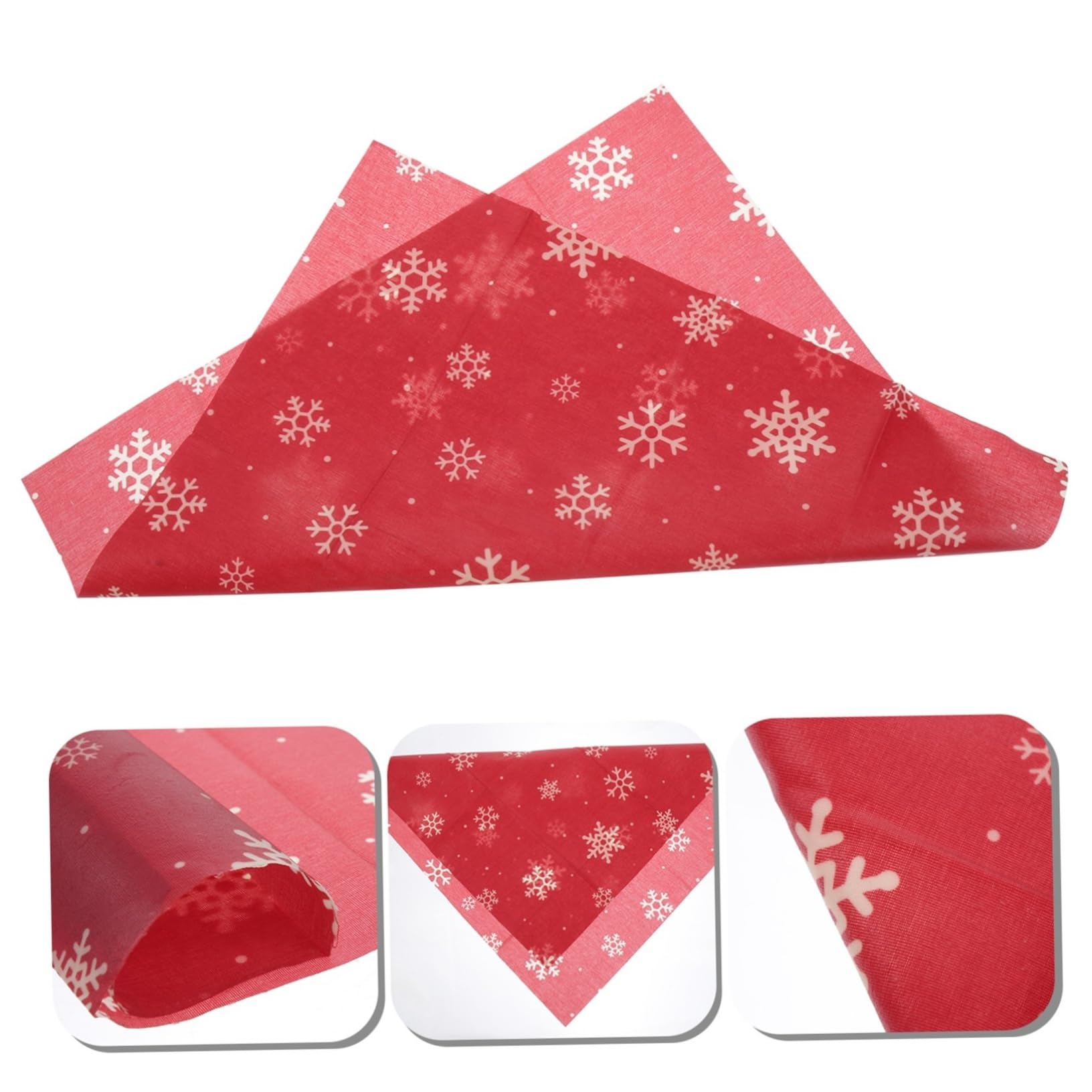 HOODANCOS 3 Pack Beeswax Wrap Sheets Food Wrapping Paper Snowflake Pattern Beeswax Wraps for Kitchen
