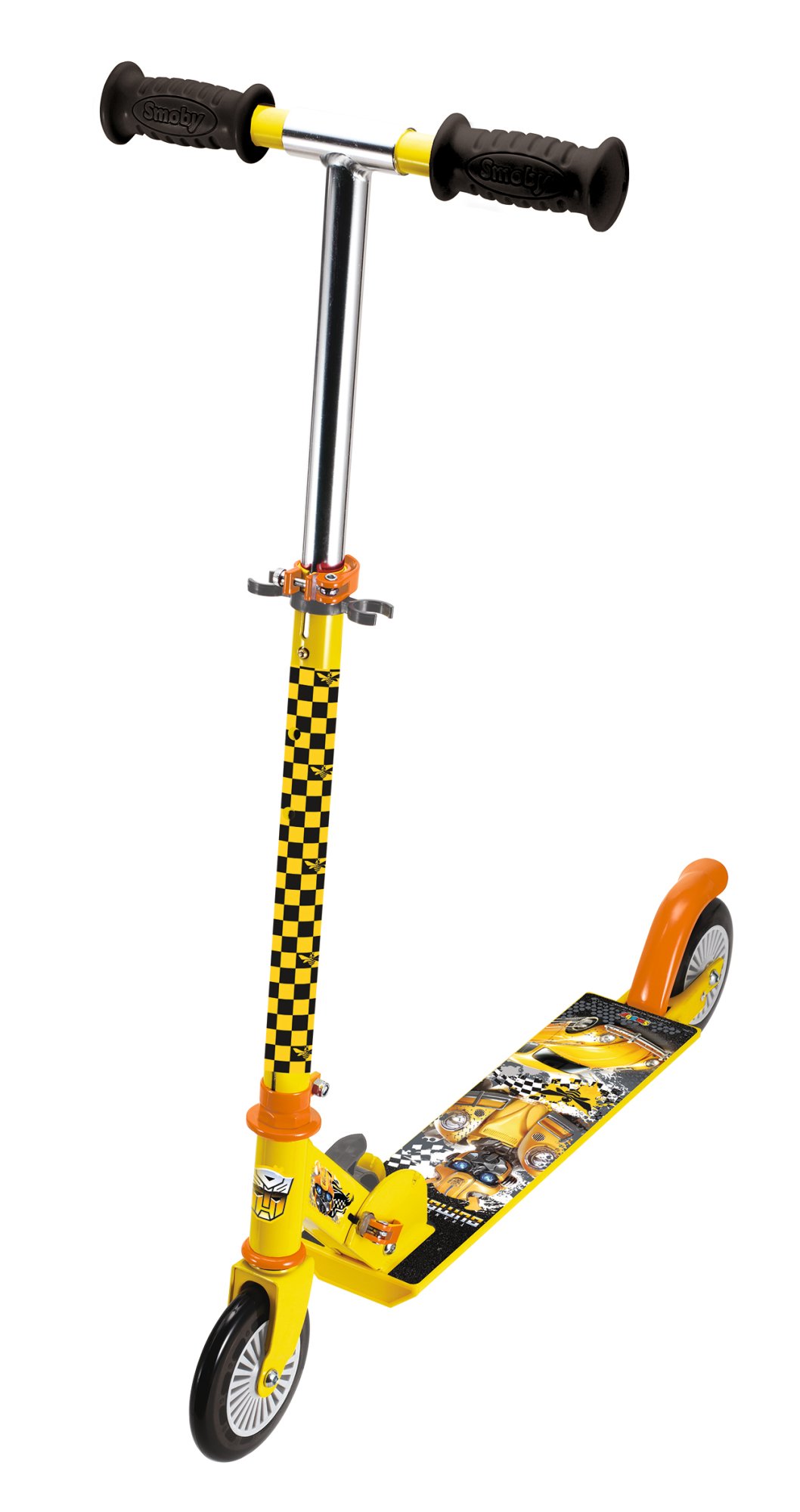 Smoby 750354 Transformers RID Roller with Brake, Foldable Design, Yellow