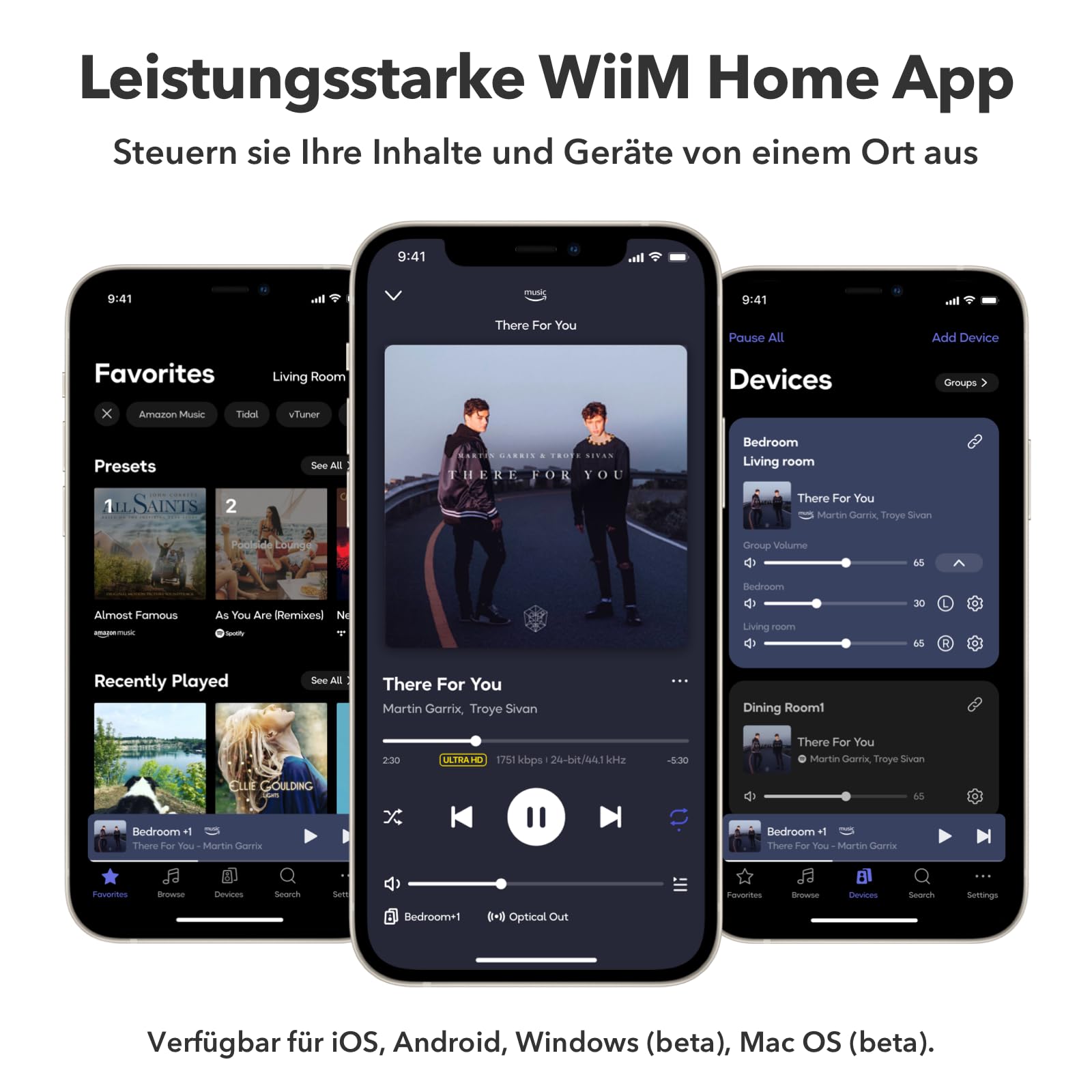 WiiM Ultra Musik-Streamer Digital-Vorverstärker 3,5" Touchscreen Google Cast Alexa Spotify Amazon Music Tidal HDMI ARC Phono-Eingang Kopfhörerausgang Space Grau