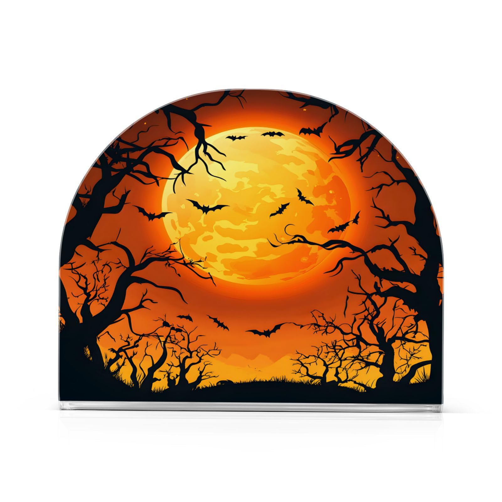 Porte-serviette Halloween lune pour centre de table repas chic et cocktail