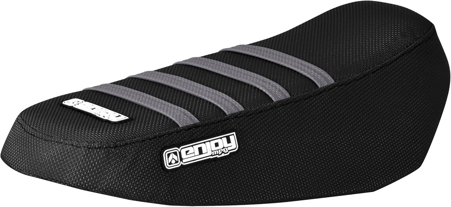 Enjoy Mfg Seat Cover - Compatible with Luna Float Sur Ron Sur-Ron Light Bee MX & X E-Bike #348 (All Black w/Black Ribs)