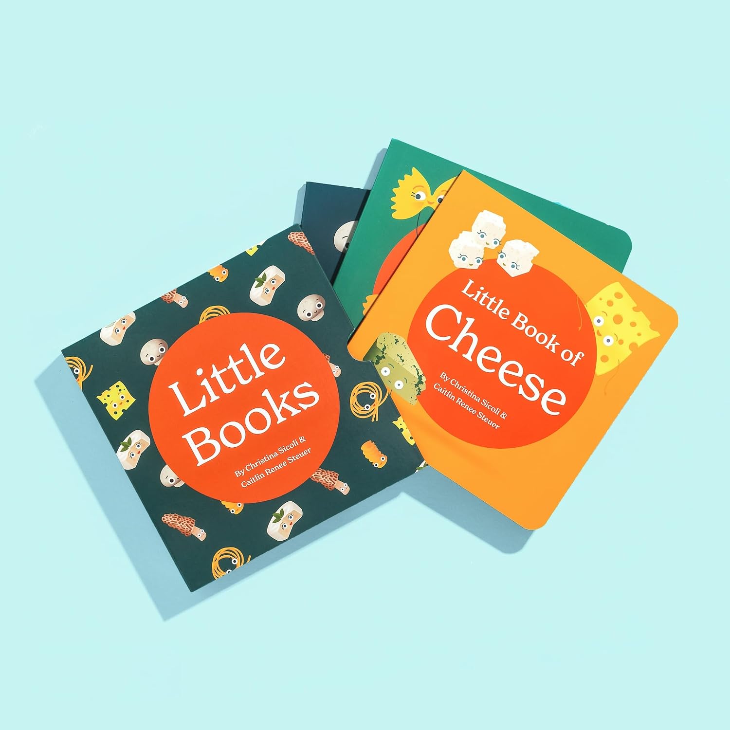 Little Books Tasty Collection: A 3 Board Book Box Set for Babies and Toddlers (Little Book of Pasta, Little Book of Cheese, Little Book of Fungi) - A Unique Foodie Baby Shower Gift for New Parents