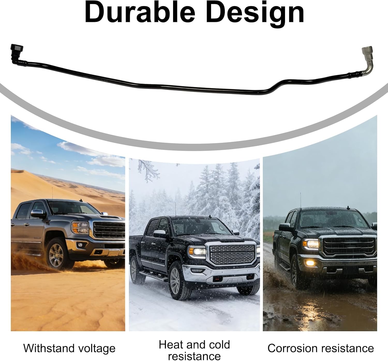 Replaces OEM Part 904-018 Direct Fit Rear Fuel Line for 2008-2018 GMC Sierra 1500 & Chevrolet Silverado 1500 | Durable, Easy Install, Stops Leaks