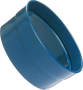 Loc-Line Vacuum Hose Component, Acetal Copolymer, Sheet Metal Duct Adapter, 3" Diameter