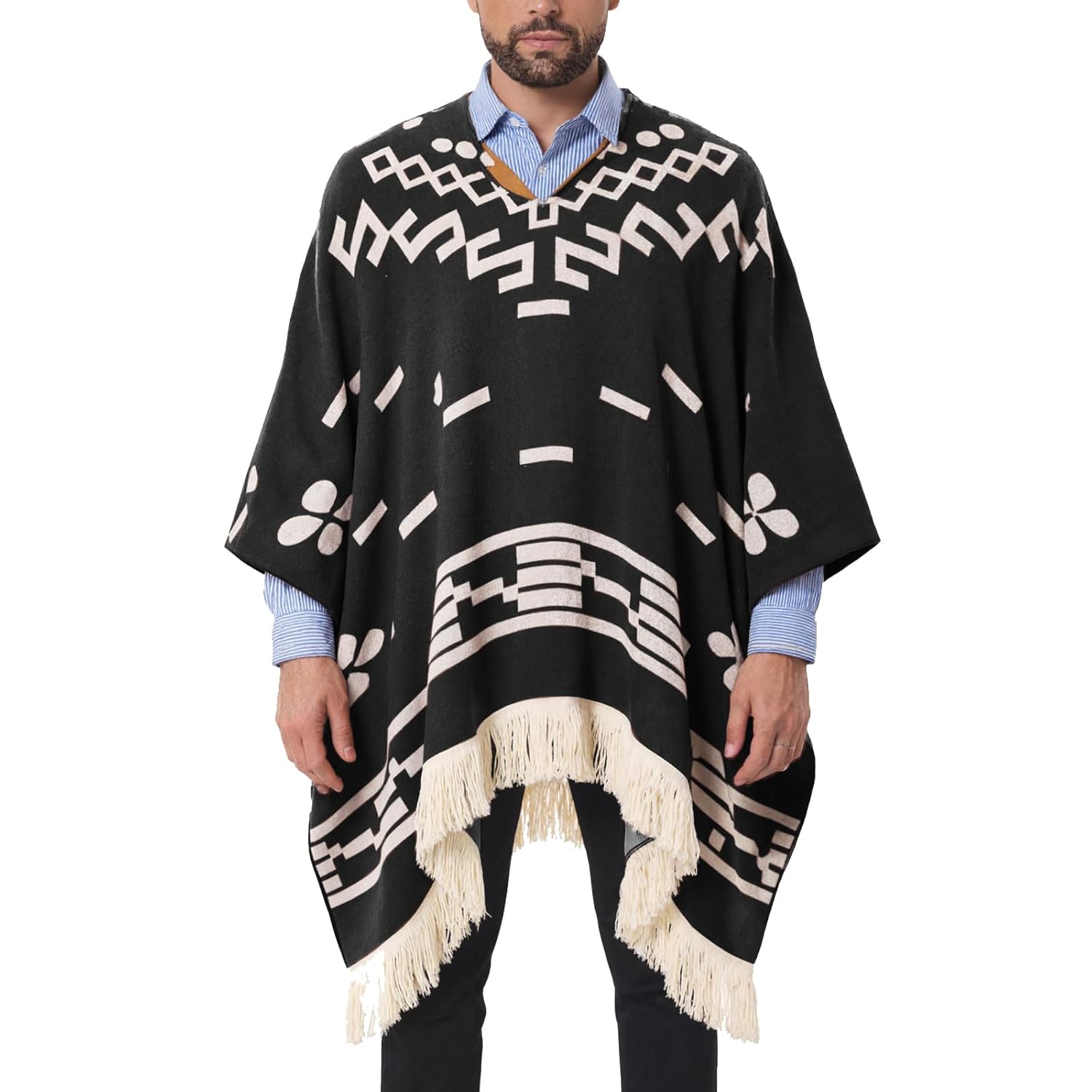 JXVX Poncho de lã de alpaca poncho mexicano para homens espaguete ocidental hippie poncho cowboy pancho fantasia suéter manto em promoção! Veja a oferta e mais achadinhos de Jaquetas & Casacos 7 Hoje é o melhor dia para comprar JXVX Poncho de lã de alpaca poncho mexicano para homens espaguete ocidental hippie poncho cowboy pancho fantasia suéter manto com aquele preço maroto! Promoção! Aproveite a oferta! 7