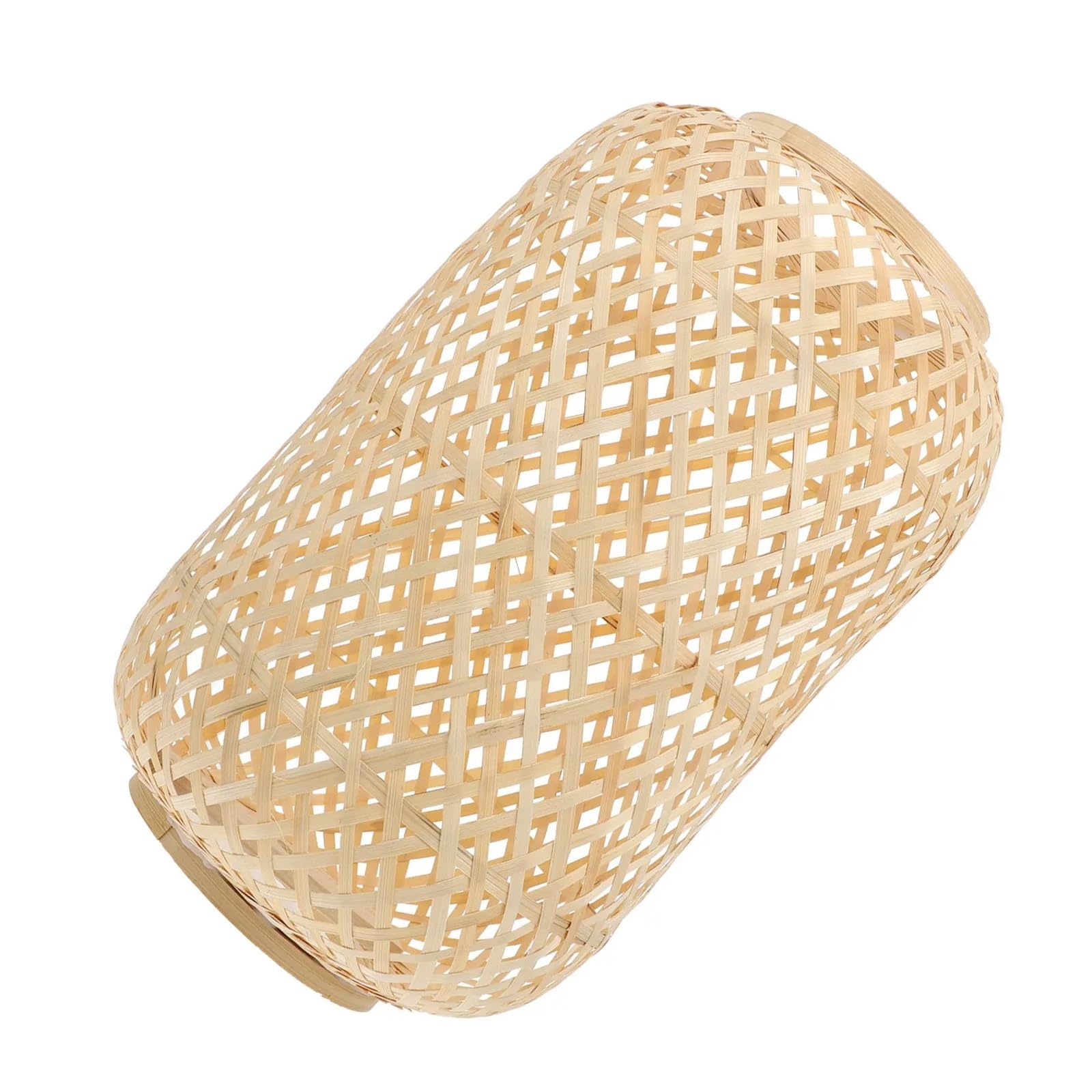 Luxemetals One Color 1Pcs Woven Bamboo Countryside Lampshade For Decorating Living Room And Bedroom