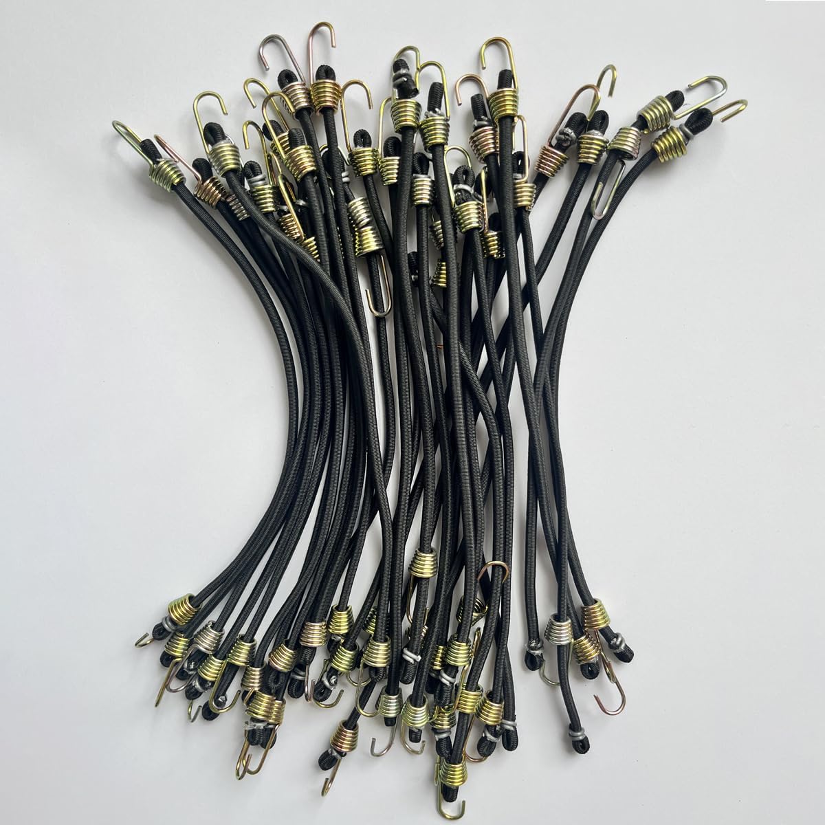30 Pack Small Bungee Cords with Hooks, 10 Inch Mini Bungee Cords Short Elastic Bungee Cord for Outdoor Tent Tarp Bike Car RV Camping Tool Luggage Roof Racks Hang Cargo Accessory