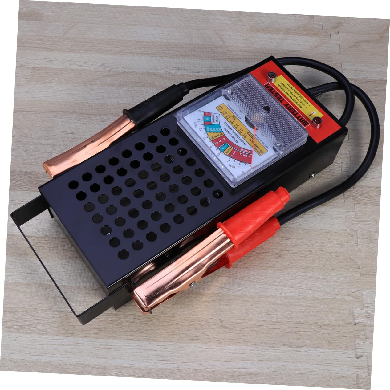 12v Tester Akumulatorów z Wskaźnikiem Świetlnym Precyzyjny Pomiar Do Samochodów Naprawy Pojazdów Obciążenie Do Łatwy Użyciu z Super-chwytami