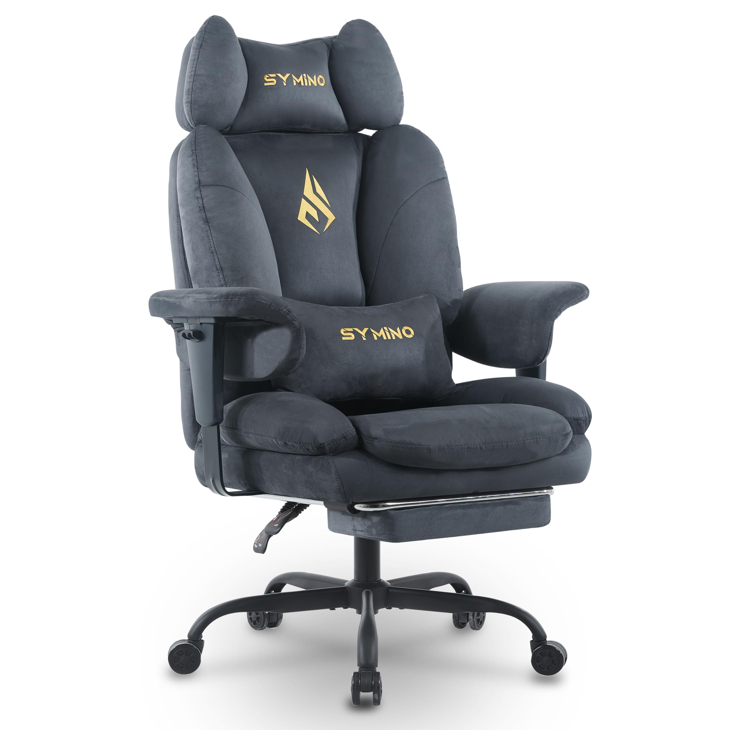 Symino Sofa-ähnliches Gaming Stuhl mit Umhüllendes Sitzerlebnis, Ergonomisch Chefsessel Bürostuhl...