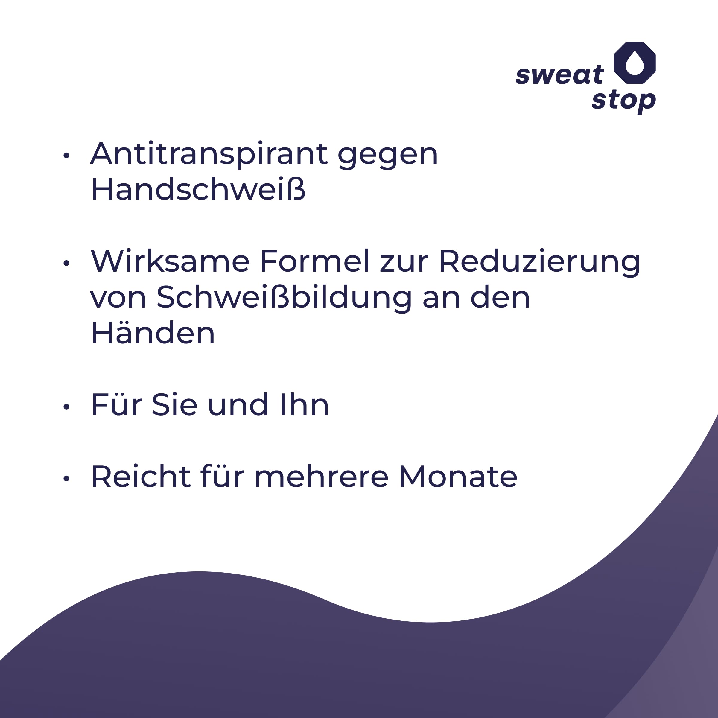 SweatStop FORTE MAX Antitranspirant Hand Spray 100ml gegen Schwitzen an Händen - Antiperspirant gegen Handschweiß für Sie & Ihn