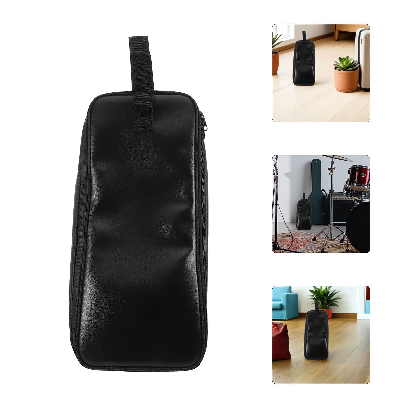 Torba Na Akcesoria Perkusyjne Woreczek Do Przechowywania Akcesoriów Bębnowych Etui Na Akcesoria Do Instrumentów Muzycznych Torby Na Bębny Basowe Tkanina Oxford Black