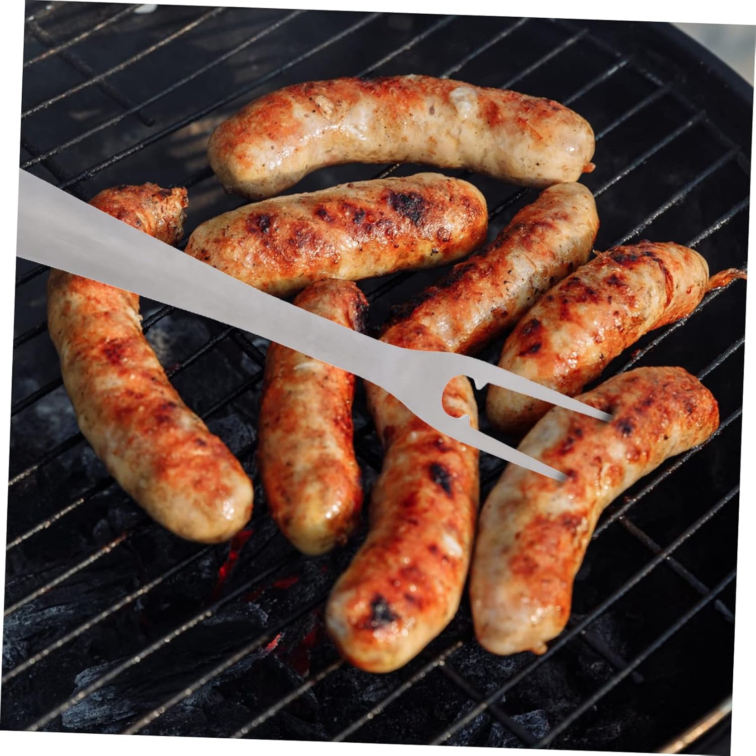 Stainless Steel BBQ Tools Set 2-Piece Grill Shovel and Fork for Outdoor Cooking Heavy Duty Barbecue Utensils for Camping and Backyard Parties