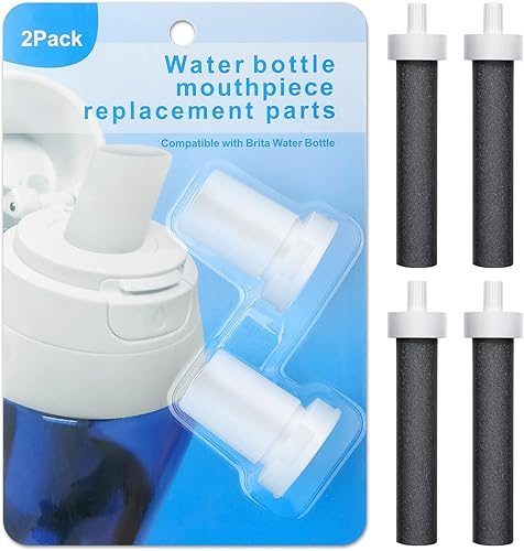 2 piezas de repuesto de válvula de mordida compatible con botella de agua Brita y filtro Brita de repuesto de botella de agua, más 4 filtros de disponible en Yaxa Colombia