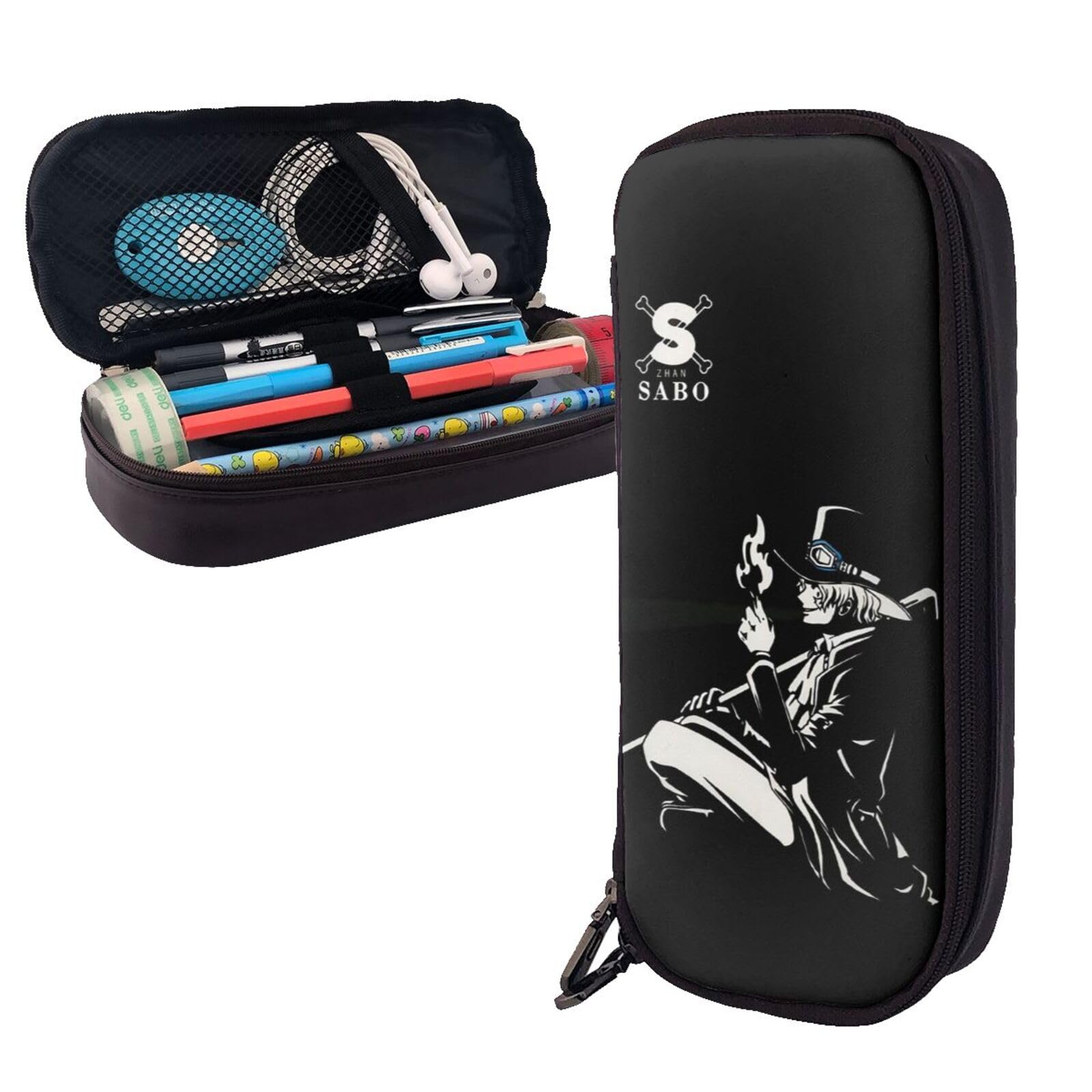 Amazon.co.jp: ペンケース ワンピース サボ One Piece 筆箱 ペン袋