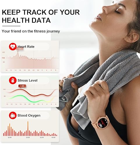 Miniatura 5 de Reloj inteligente para mujer llamada recibirdial reloj inteligente Bluetooth 2022 más nuevo para teléfonos Android y iPhone rastreador de fitness