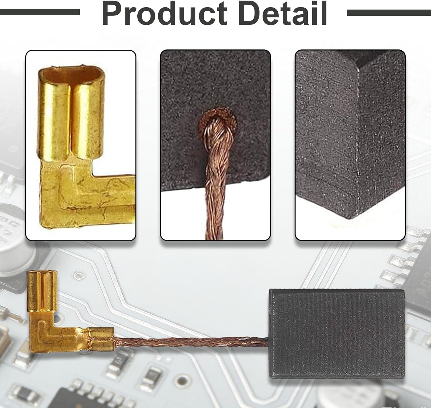 Carbon Brushes CB318 CB330 fit for M a-kita Angle Grinder 9560CV 9563CV 9565CV Compatible Replacement Parts(6 Pack)