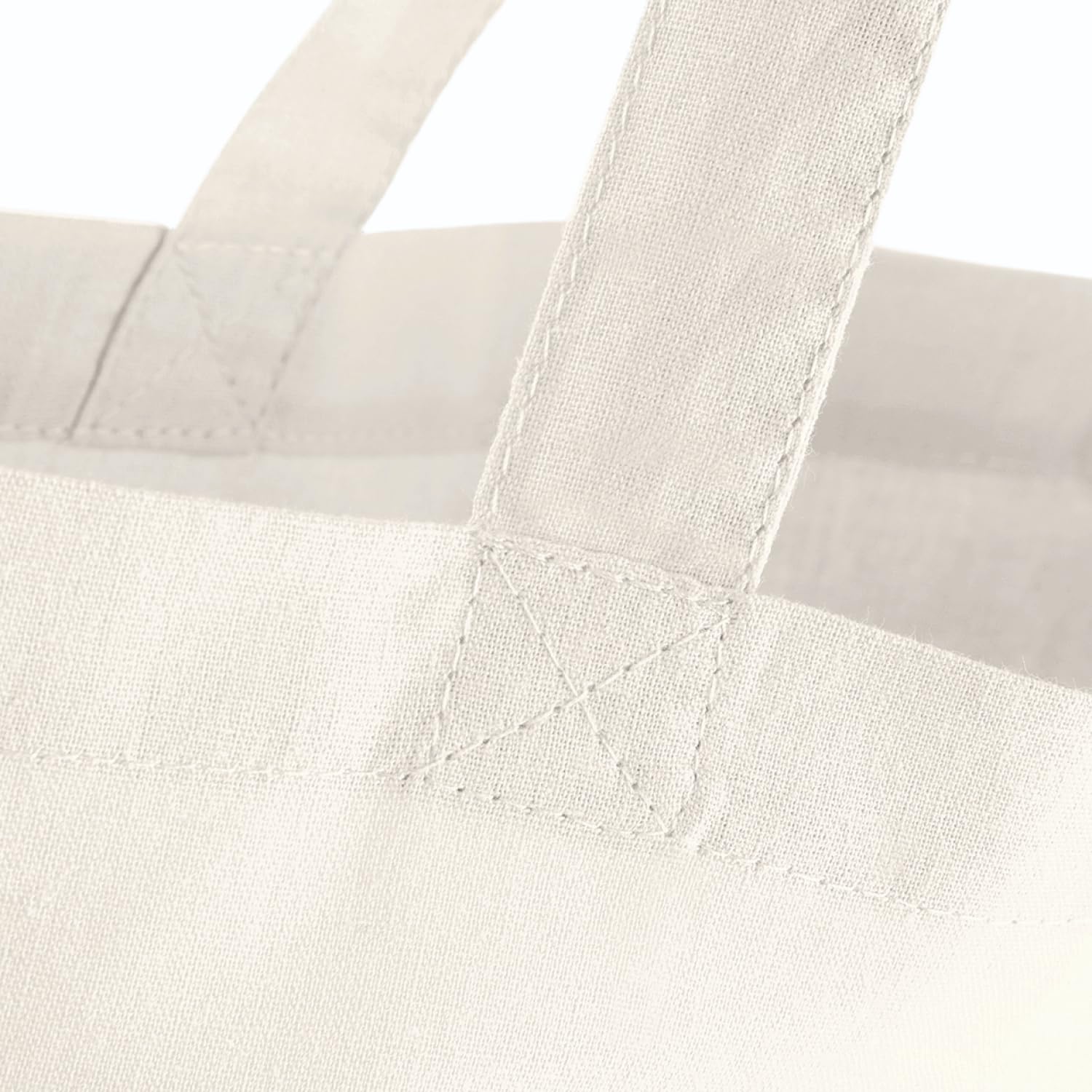 Borsa in cotone – in materiale ecologico – con manici lunghi – da stampare e dipingere – Certificazione Oeko-Tex – Borsa per la spesa – Borsa in tessuto – Borsa per il trasporto – per