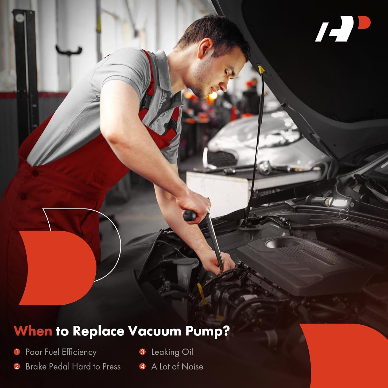 A-Premium Vacuum Pump Compatible with Jeep Grand Cherokee, Wrangler, Cherokee & Chevrolet Malibu, Impala & Dodge Challenger, Grand Caravan, Charger & Cadillac XTS & Buick LaCrosse & Volvo S60, XC90