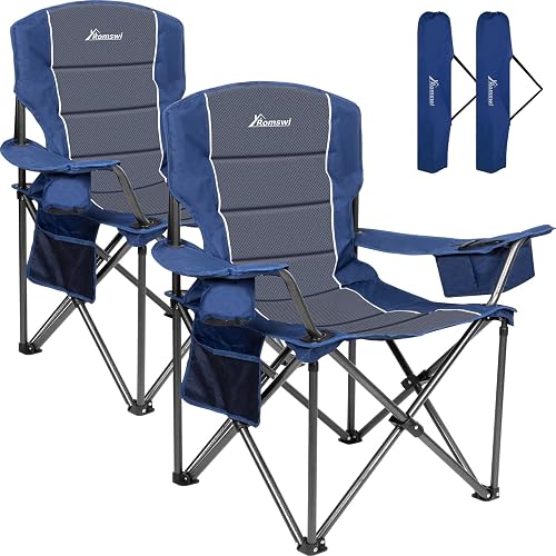 Romswi Oversized Camping Chairs Heavy Duty product photo (Camp Chairs) — ScooterReviewPro review