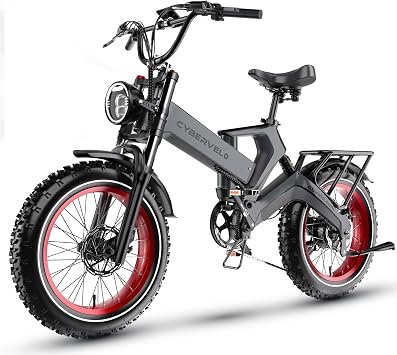 1000WPeak 2000W Folding Electric Bike for Adults,up to 35MPH 100Mile,48V 25Ah Removable Battery,20" x 4.0 Fat Tire Foldable Electric Bicycle,8-Speed Electric Mountain E-Bike,Commuter Ebikes