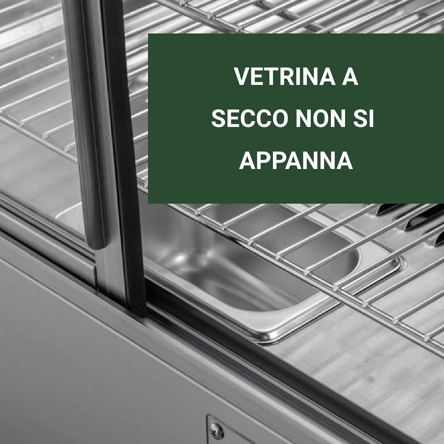Ristoattrezzature Vetrina Calda - da Banco - Vetro Dritto - 4 Lati in Vetro - +30 / +90 °C - 120 Litri - 67,8x56,8x67h cm