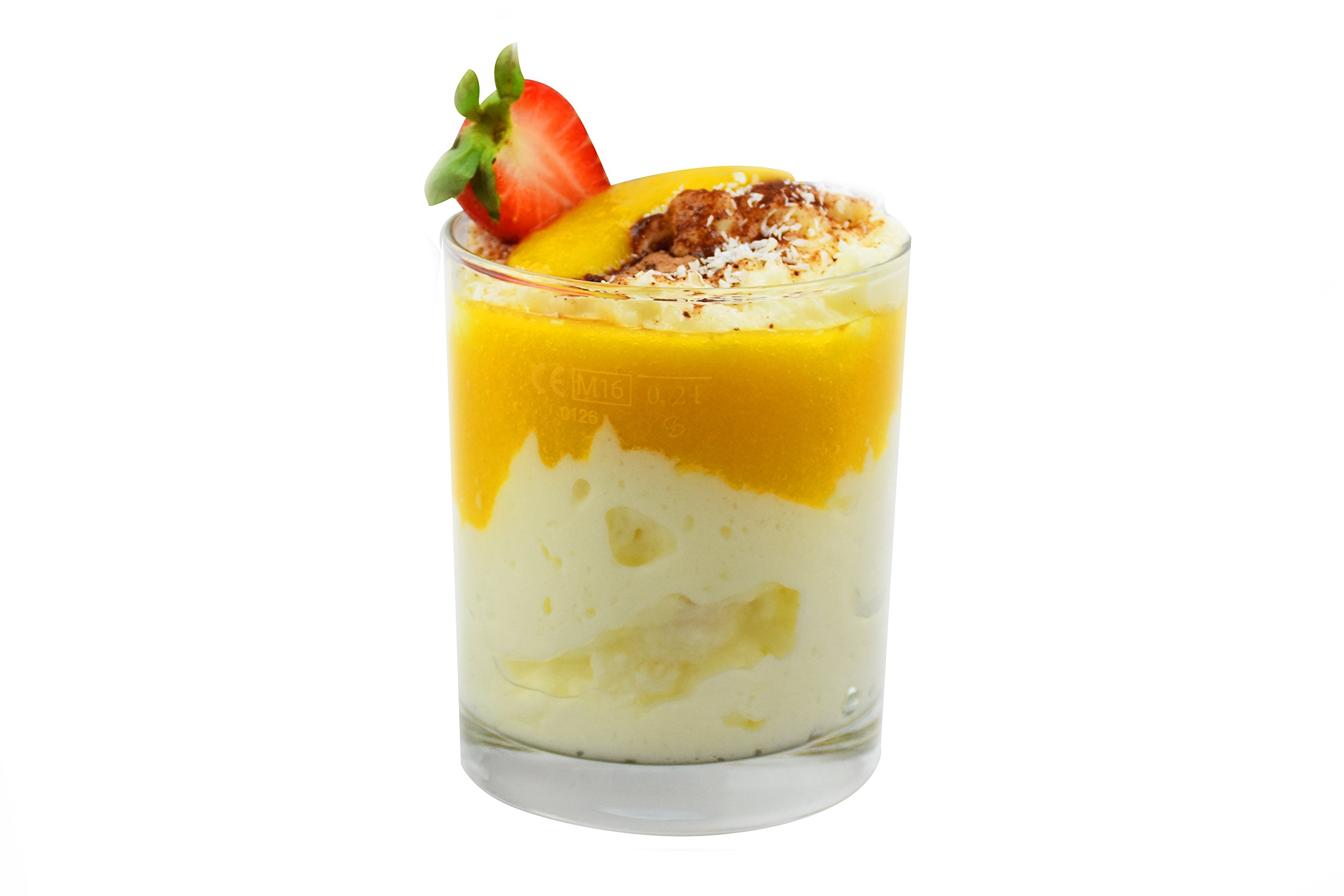 myline Protein Pfirsich-Joghurt mit Fruchtstückchen - hochwertiges Proteinpulver inkl. Rezeptheft - 400g Dose