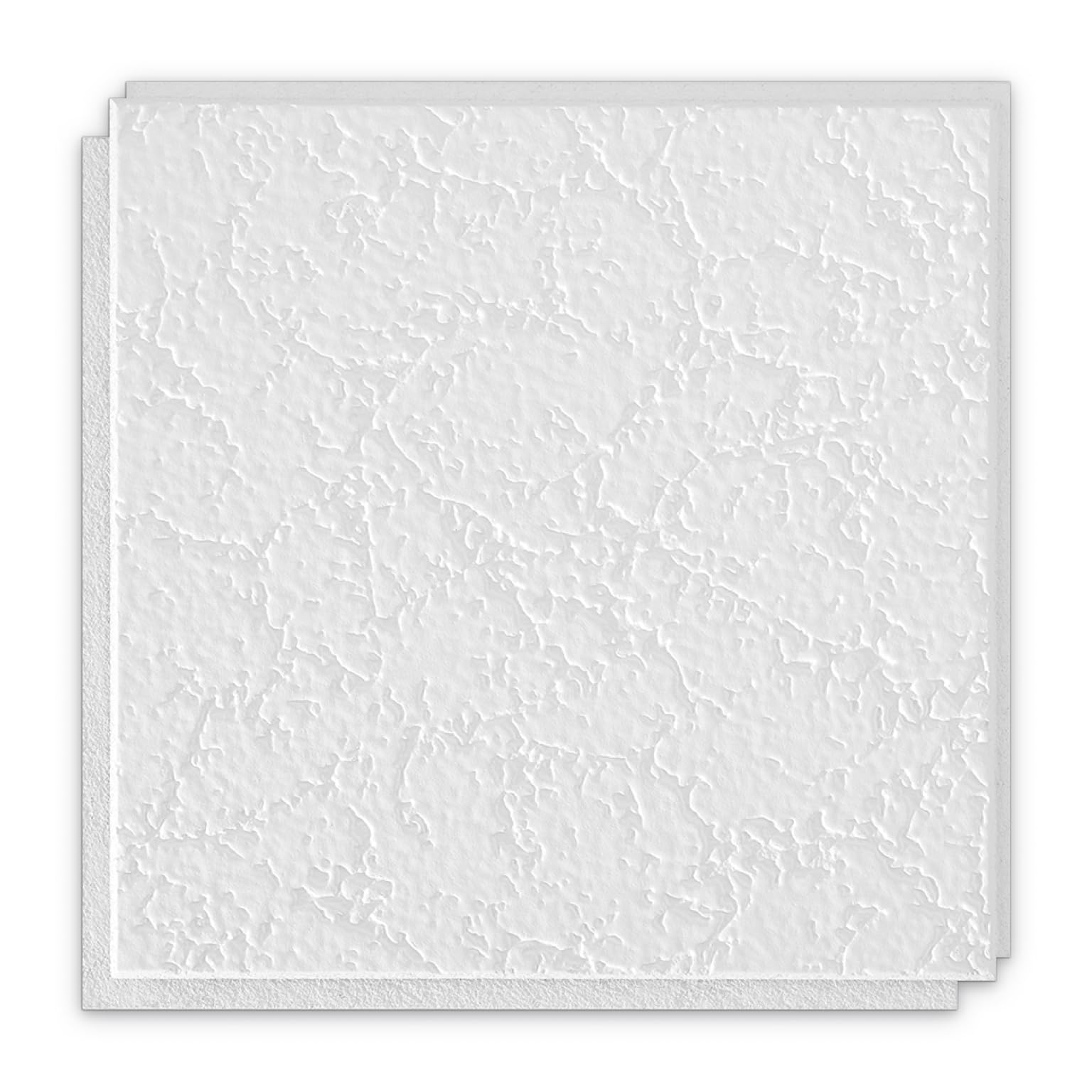 Armstrong Ceiling Tiles; 1x1 Ceiling Tiles - 40 pc White; Acoustic Ceilings for Suspended Grid; Grenoble 258