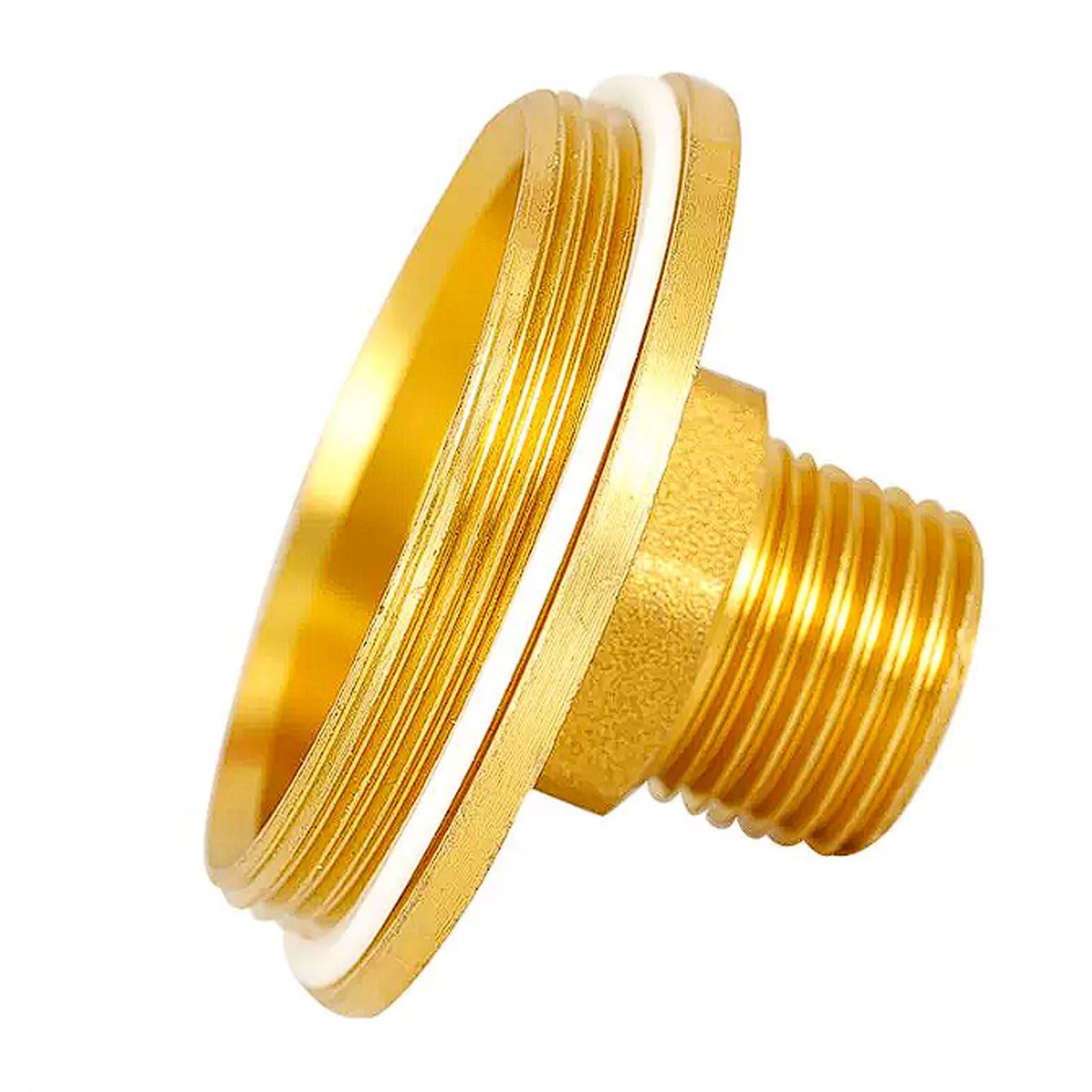 Tappo filtrante a Y in Ottone, Filettatura Maschio per climatizzazione Centrale/Riscaldamento a Pavimento/Tubo Acqua 43/47/58mm DE Verso 1/2", Tutto Rame(58mm to 1/2'')