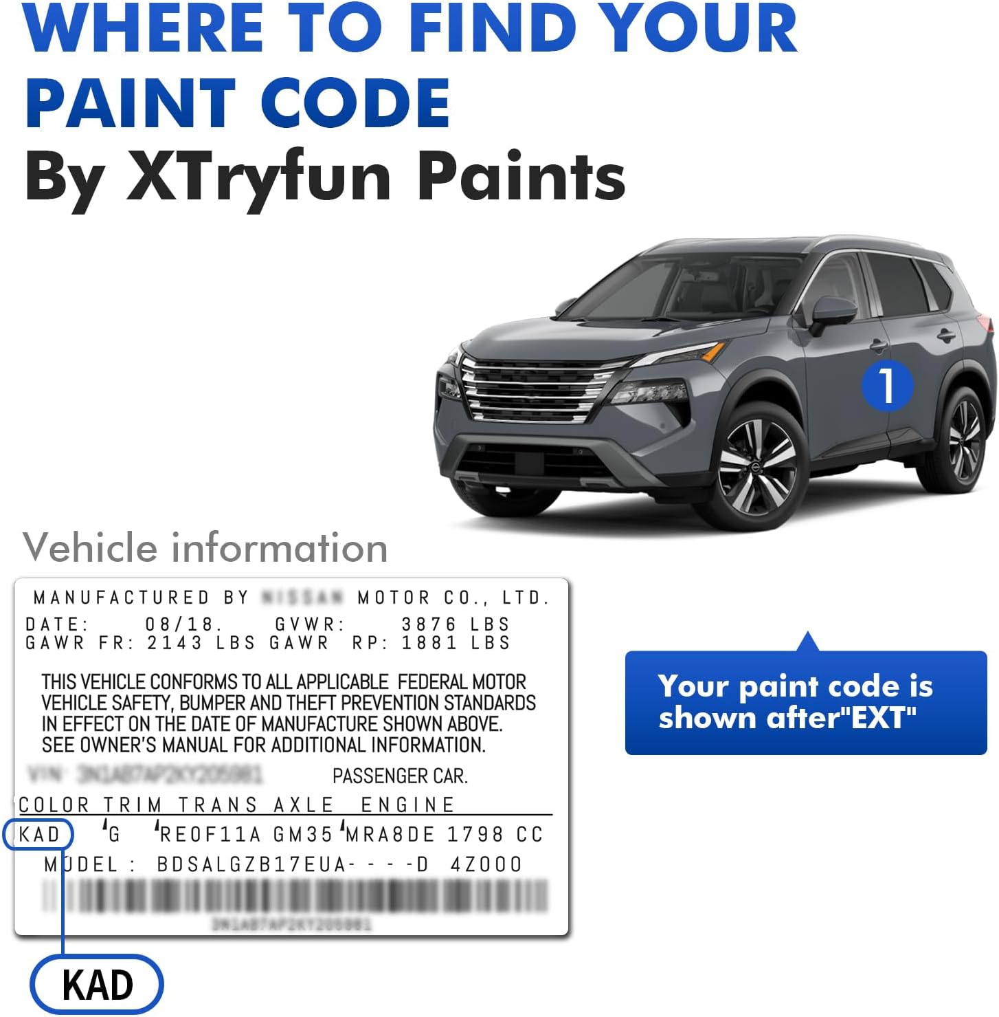 KAY Champagne Silver/Titanium Beige Touch Up Paint for Nissan, DIY Car Paint Scratch Repair Kit, Automotive Paints, Quick & Easy Fix Scratch Repair for Rogue/Ariya/Quest