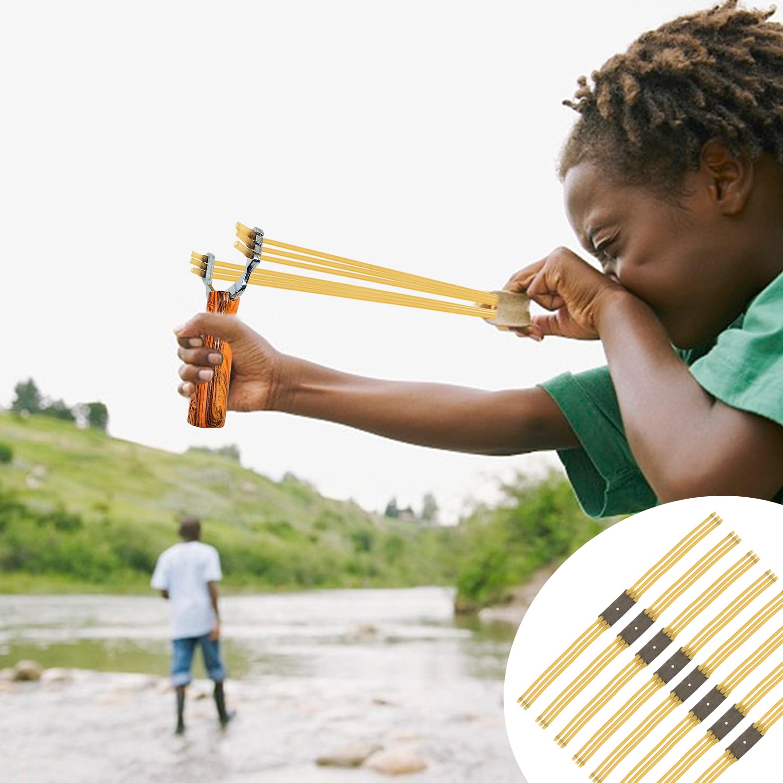 Élastiques Pour Lance-Pierre - Lot De 10 Bandes Puissantes En Latex, Pour Chasse Et Tir Loisir, Adulte