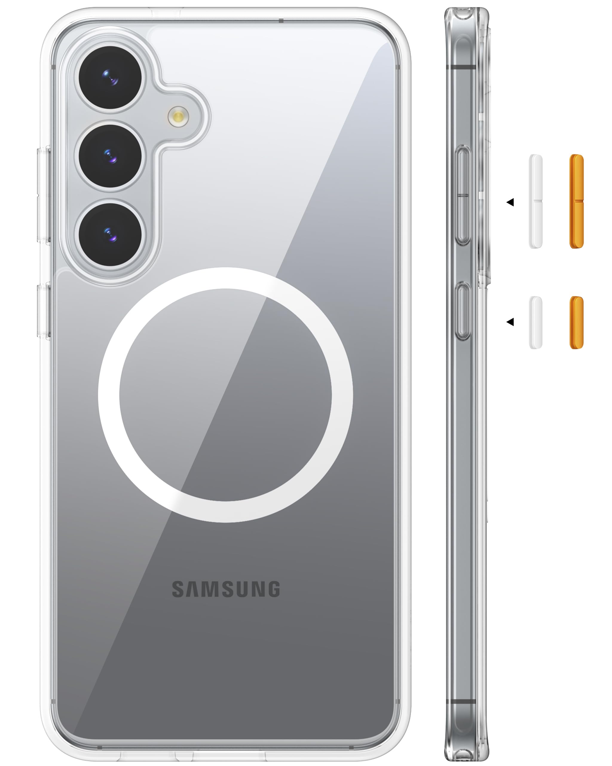 Magnetic Shockproof for S25 Plus Case Phone Case Clear