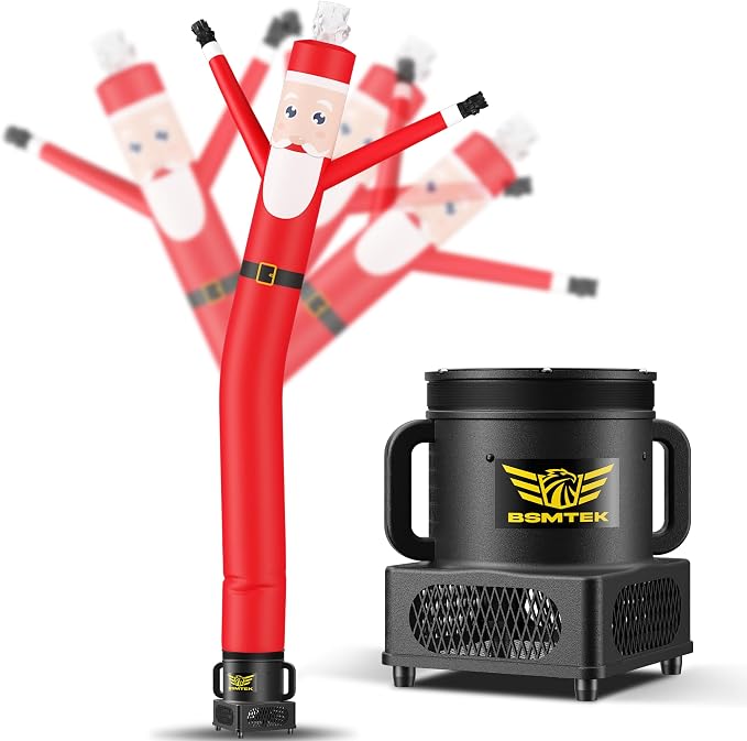 BSMTEK 7FT Air Inflatable Tube Man with Blower & Wheels for Event Promotion