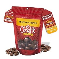 Vista 8 de OZARK NUT ROASTERS, Nueces pecanas cubiertas de chocolate, aperitivos salados con sabor a chocolate, nueces confitadas gourmet de clase mundial