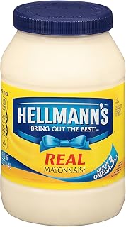 Hellmann's Real, Mayonnaise, 48 Fl Oz (Pack of 2)