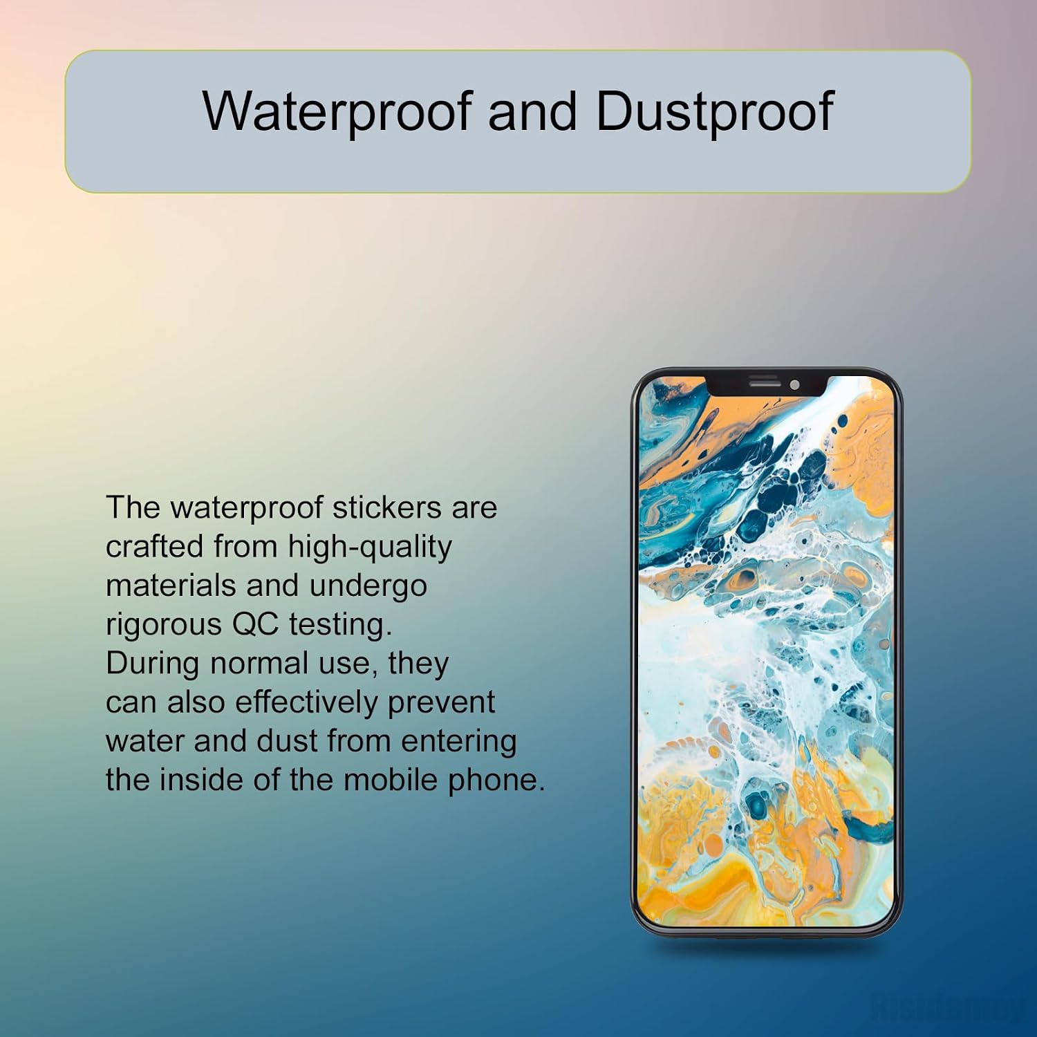 5 PCS for iPhone 14 Plus Waterproof Pre-Cut Adhesive Sticker | Water Proof Stickers Kit Screen Frame Sealing Tape Repair Watertight Internal for iPhone 14Plus 6.7" A2632 A2885 A2886 A2887