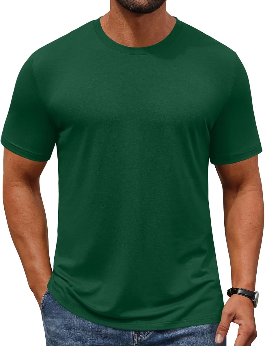 COOFANDY Men's T-Shirts Short Sleeve Crew Neck T Shirts Casual Classic Basic Tee Shirts
