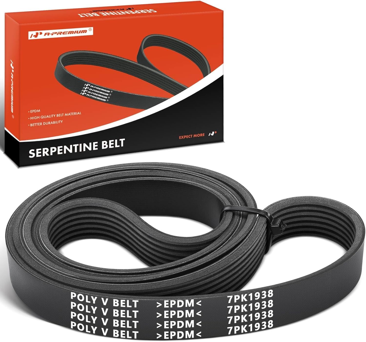A-Premium 76.25-inch Serpentine Drive Belt (Fits Toyota & Scion 2.4L)