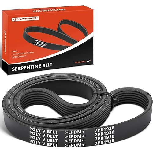 A-Premium 76.25 Inch Engine Serpentine Drive Belt Compatible with Toyota & Scion Cars - Camry 2002-2006, RAV4 2001-2005, Highlander 2001-2007, Solara 2002-2008, tC 2005-2006, xB 2008-2011