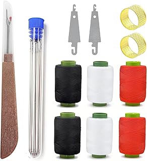 Sponsored Ad - 37Pcs Sewing Tool Set, Steel Sewing Needle Kit, Threader and Needle Repair Kit Needle Threaders for Hand Se...