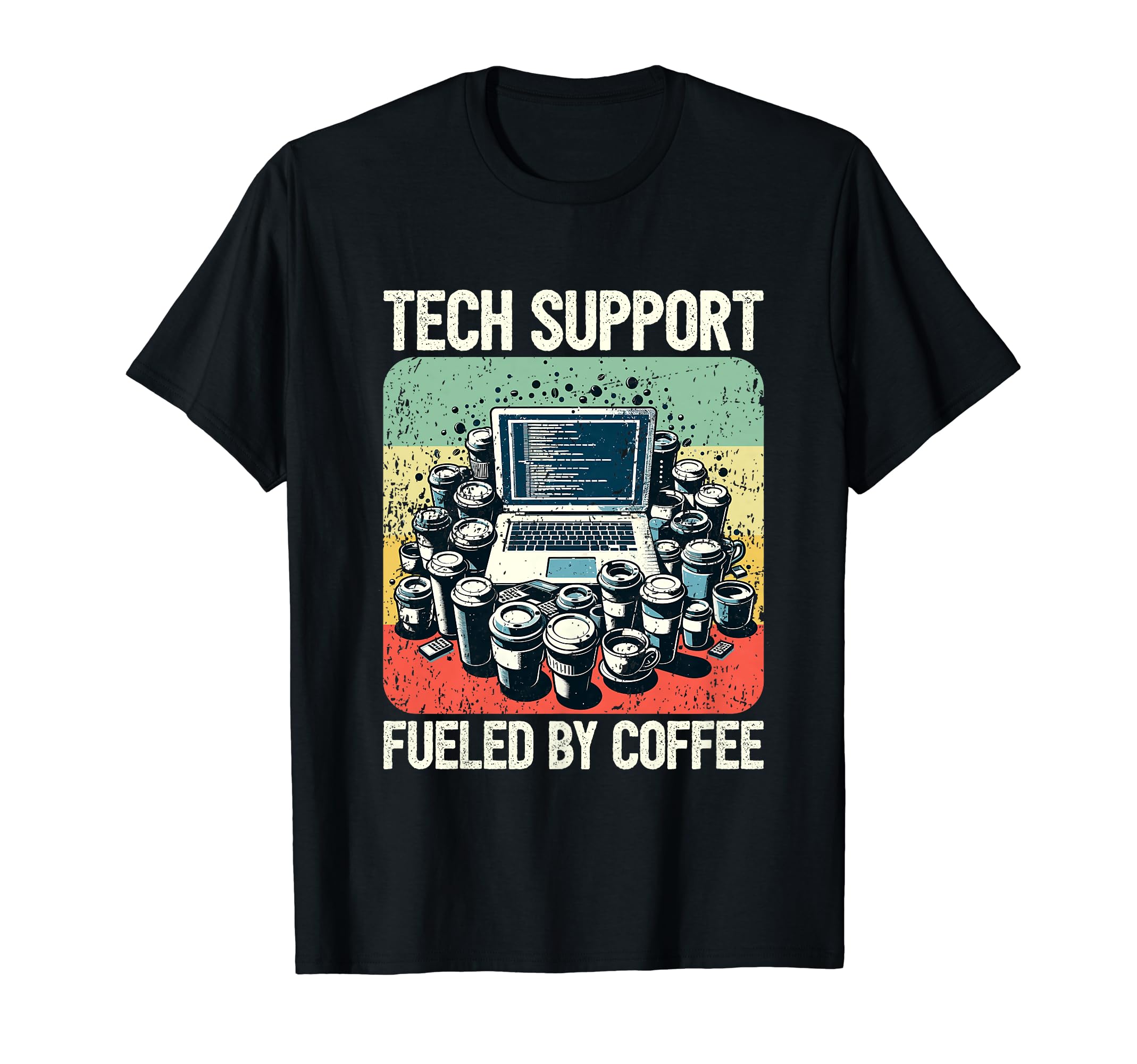 Tech Support Coffee Computer IT Guy T-Shirt