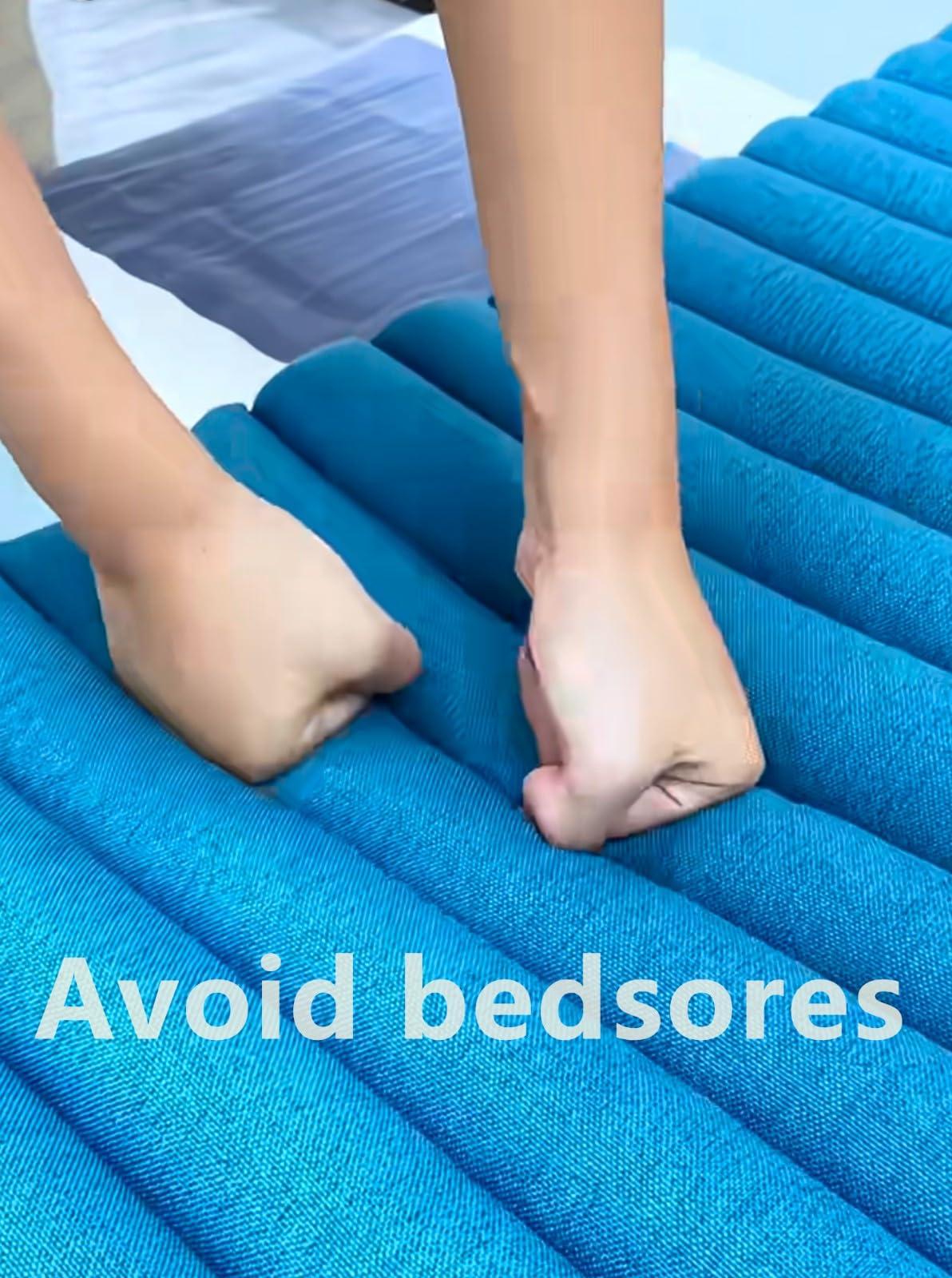 Surmatelas anti-pression pour la prévention des maux de lit et des ulcères, design de pression alternative, imperméable pour hôpital et soins à domicile
