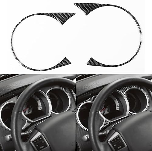 Miniatura 1 de NVCNX Cubierta de consola central de automóvil, accesorios interiores de fibra de carbono, compatible con Toyota Tacoma 2005-2011, negro