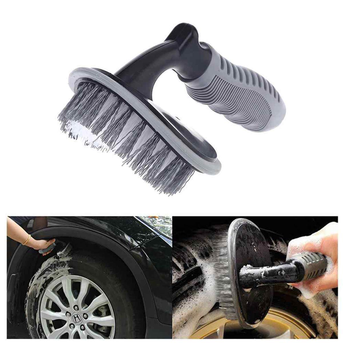 Pivalo PVCTCB1 T-Type Car Tire Cleaning Brush Scrubber with Antislip Handle Multi-Functional SUV Tyre Wheel Rim Hub Washing Cleaner - Image 9 thumbnail