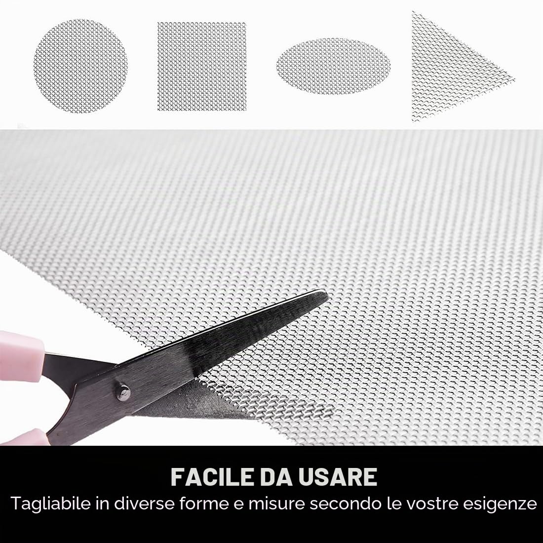 Rete metallica intrecciata in acciaio inossidabile 304, 40 maglie a prova di roditori, rete metallica per presa d'aria e filtro da giardino, 40 x 200 cm