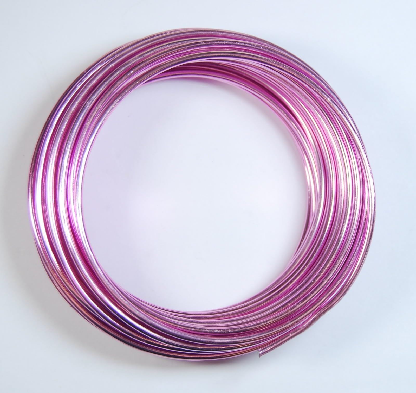celloexpress Aluminium Craft Wire - 3mm x 10m (Diameter x Length) - Aluminium Wire 9 Guage (Pearl Pink)