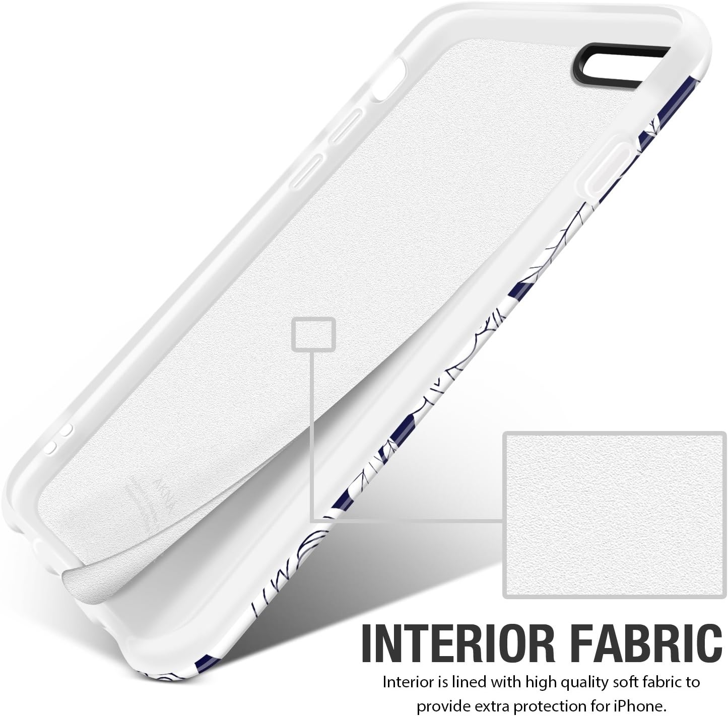 iPhone 6 Plus/iPhone 6s Plus case, Build-in Kickstand, Akna Build-in Ring Hard TPU Cover for Girls (#283-U.S)