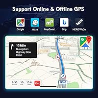 Vista 5 de 9 inches Android 10 Double Din Car Stereo for Honda CR-V 2007, 2008, 2009, 2010, 2011 IPS Touchscreen Screen Car Radio with Carplay & Android Auto