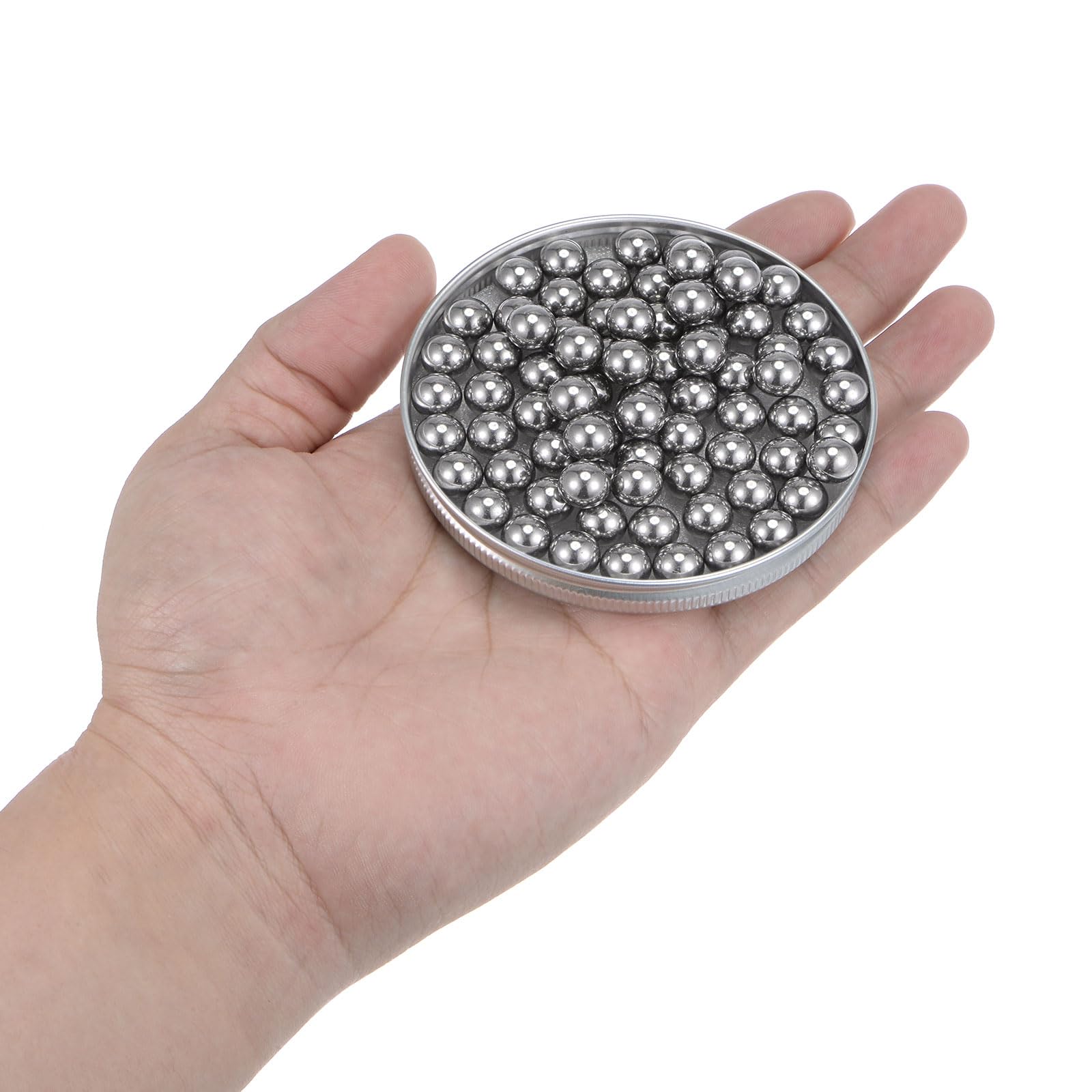sourcing map 9mm Précision Billes Carbone Acier Solide Roulements Bille 100Pcs
